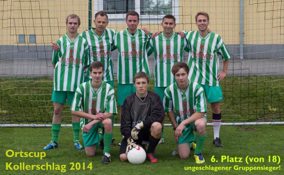 hinten v.l.n.r.: Thomas Ecker, Sigi Kumpfmüller, Lukas Saxinger, Andi Mager, Werner Hopfner; vorne v.l.n.r.: Simon Ecker, Josef Saxinger, Benedikt Saxinger